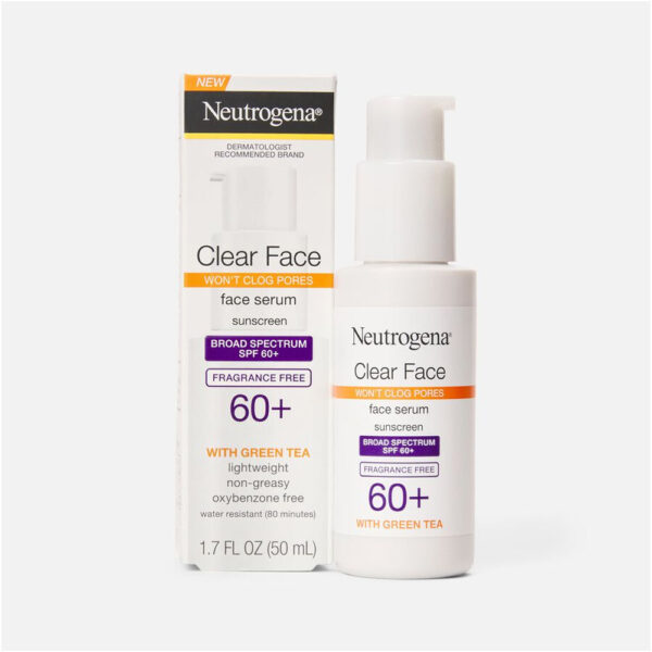 Neutrogena Clear Face Serum Sunscreen SPF 60+ – 50ml