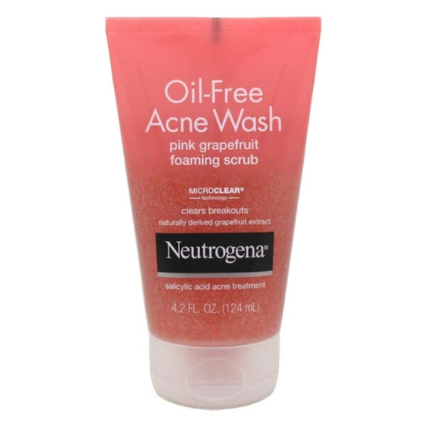 Neutrogena Oil-Free Acne Wash Pink Grapefruit Foaming Scrub – 124ml