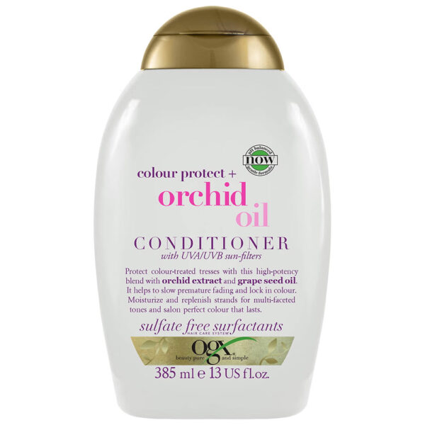 OGX Color Protect+ Orchid Oil Condtioner, With UVA/UVB Sun-Filters – 385ml