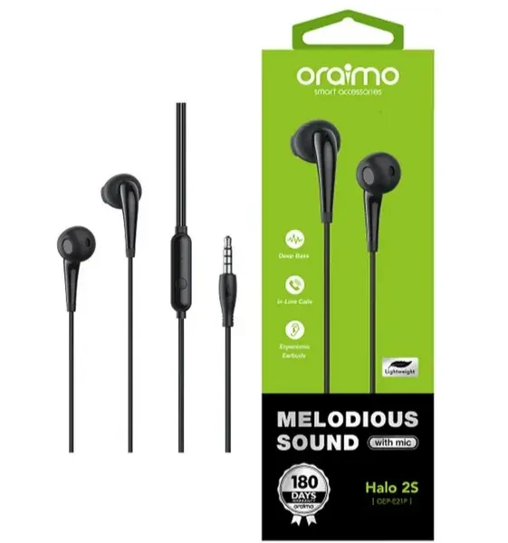 Oraimo Wired Earphones Halo 2S OEP-E21P