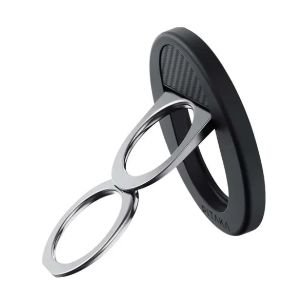 Pitaka MagEZ Grip 3 Thinnest MagSafe Aramid Fiber Phones Ring Stand Black/Grey – MGB2402