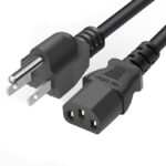 Power Cord 3 Prong Hole Computer Cord Monitor Power Cable PC (Orginal)
