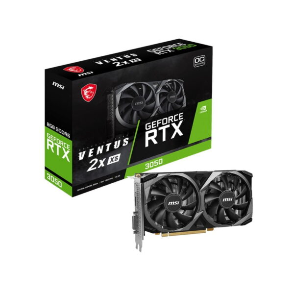 MSI Ventus GeForce RTX 3050 8GB 2X XS OC GDDR6 PCI Express 4.0 x8 ATX Graphics Cards