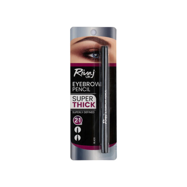 Rivaj UK Super Thick 2 in 1 Eyebrow Pencil – Black