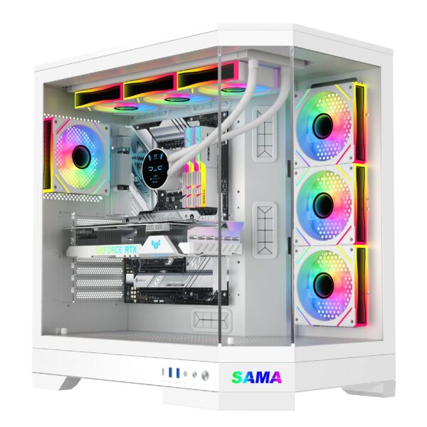 SAMA Neview 3021 ATX Full Tower Gaming Chassis – White