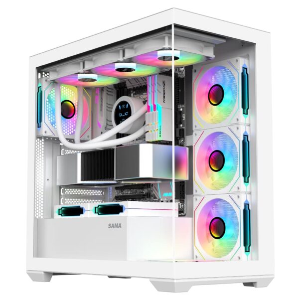 SAMA Neview SV01 ATX Mid Tower Gaming Chassis – White