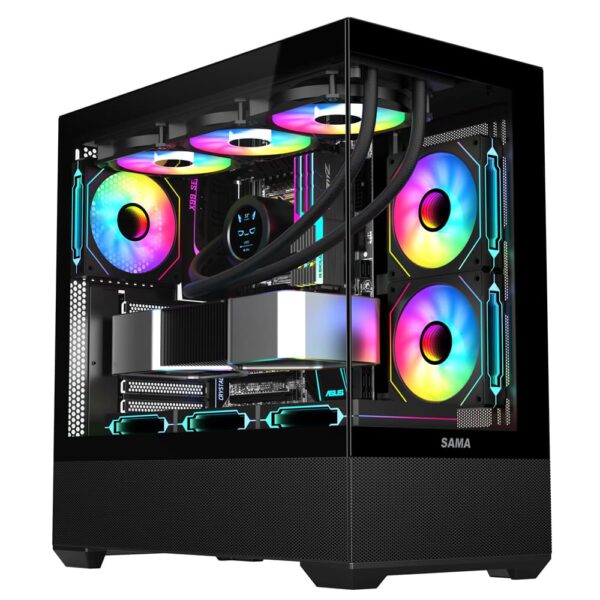 SAMA Neview SV02 ATX Mid Tower Gaming Chassis – Black