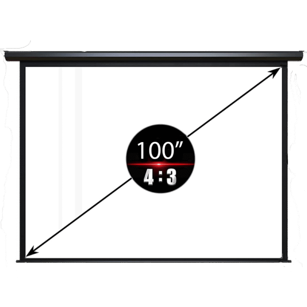 6.7×5 Feet Motorized Projector Screen