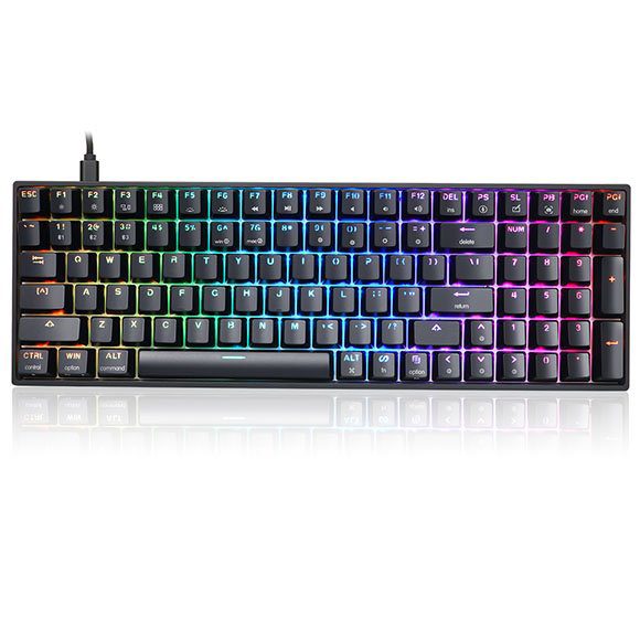 Skyloong SK96S Black (Glacier Switches) Mechanical Wireless Bluetooth Keyboard