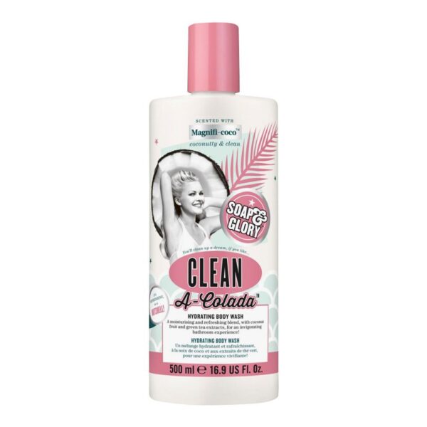 Soap & Glory Clean A-Colada Hydrating Body Wash – 500Ml