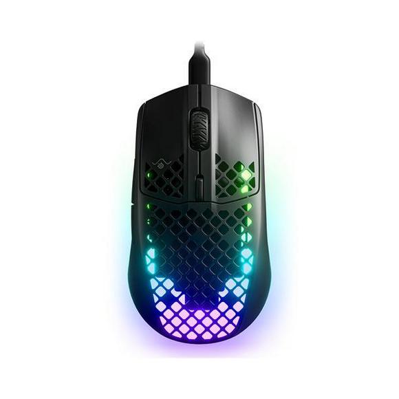 SteelSeries AEROX 3 2022 Onyx 6 Buttons USB-C Wired Optical 8500 dpi Gaming Mouse