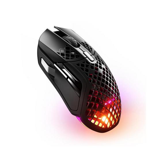 SteelSeries Aerox 5 Wireless Lightweight 18000 CPI TrueMove Air Optical Sensor Ultra-lightweight Water Resistant Design Wireless Gaming Mouse