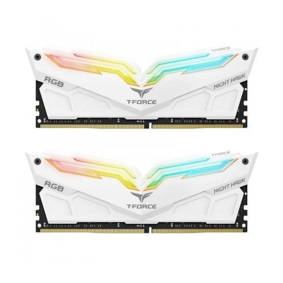 T-Force NightHawk RGB White DDR4 3200MHz 16GB (8GBx2) RAM