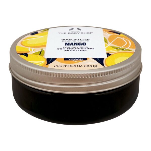 The Body Shop Mango 96H Nourishing Moisture Vegan The Body Butter, Dry Skin, 200ml