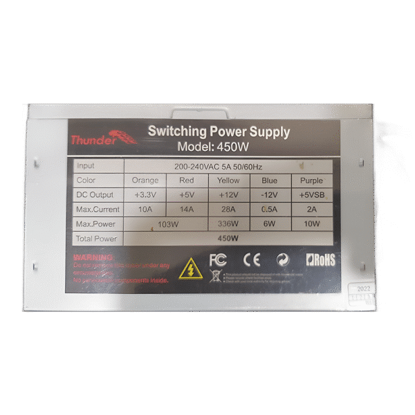 450w Thunder Power Supply