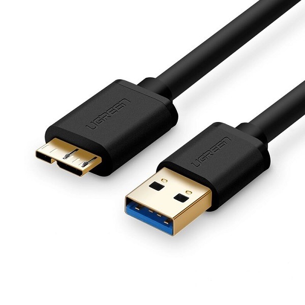 UGREEN 10840 Micro USB 3.0 Cable Meter Type A Male to Micro B Cord – 0.5 Meter