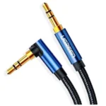 UGREEN 3.5mm Male to 3.5mm Male Cable Gold Plated Metal Case – Blue