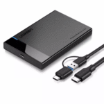 UGREEN 60735 USB 3.1 2.5″ Hard Drive Enclosure USB-A to USB-C & USB-C to USB-C Cables