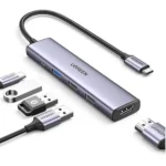 Ugreen 15597 USB-C to 4K@60Hz HDMI + PD Power + 3 x USB3.0 5gbps usb type c Multifunction Adapter