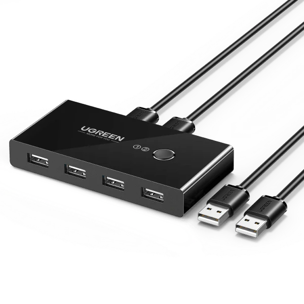 Ugreen 2 In 4 Output Usb 2.0 Sharing Switch Box – 30767