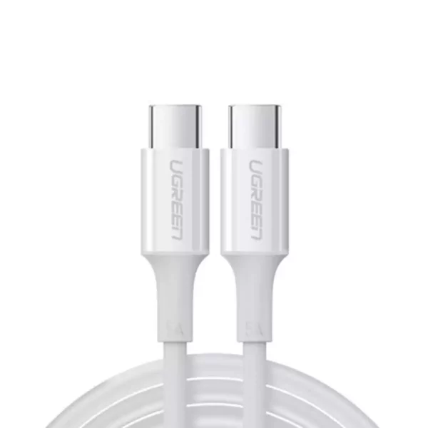 Ugreen 60551 USB 2.0 Type-C To Type-C Data Cable 1m 100W – White