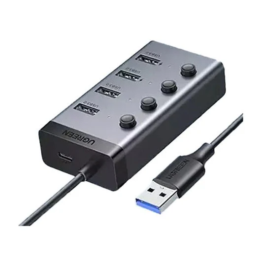 Ugreen USB 3.0 T0 4-Port Hub Adapter 5GBPS – 90874
