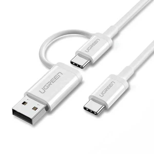 Ugreen US264 Usb- C To Usb – C + Usb – A Data Cable 1M