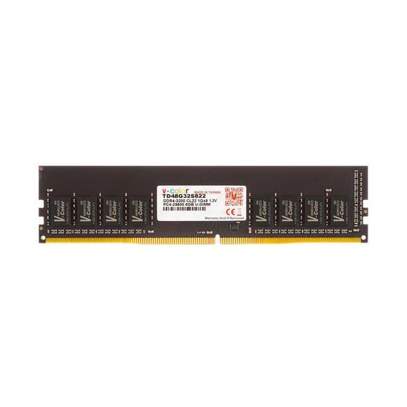 V-Color 8GB DDR4 DRAM 3200MHz (PC4-25600) CL22 1.2V U-DIMM Desktop Memory