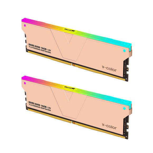 V-Color DDR5 Gaming Memory RGB 32GB(16GBx2) 6000MHz CL40 Memory Kit