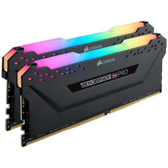 CORSAIR VENGEANCE® RGB PRO 32GB (2 x 16GB) DDR4 DRAM 3600MHz C18 Memory Kit — Black