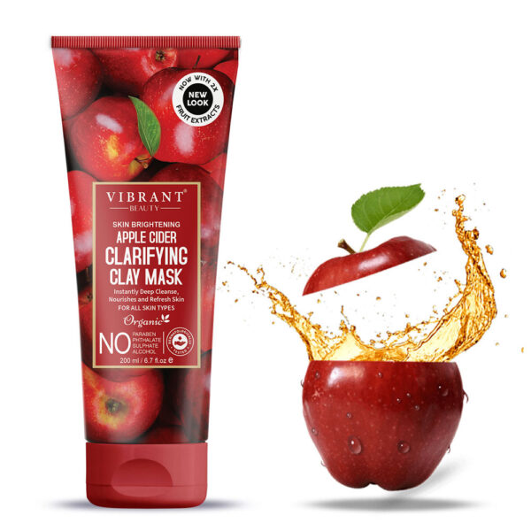 Vibrant Beauty Apple Cider Clarifying Clay Mask – 200ml