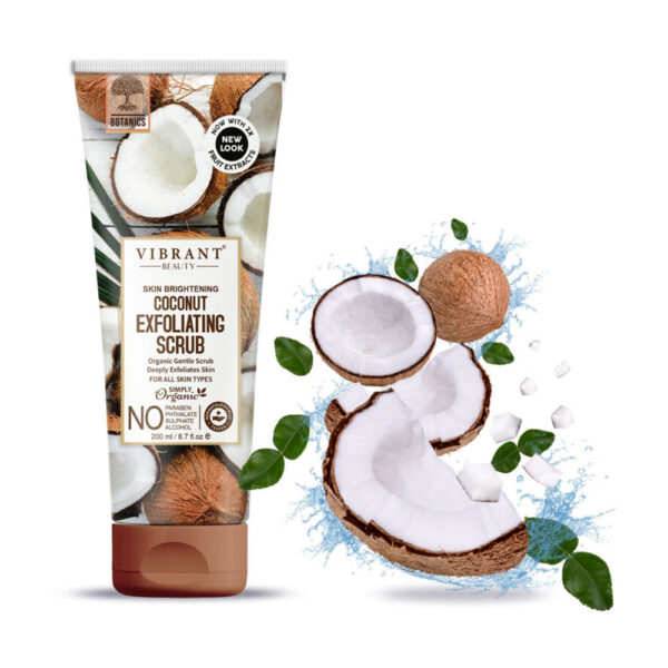 Vibrant Beauty Skin Brightening Coconut Exfoliating Scrub – 200ml