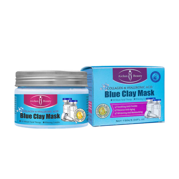 Aichun Beauty Collagen and Hyaluronic Acid Blue Clay Mask – 150ml