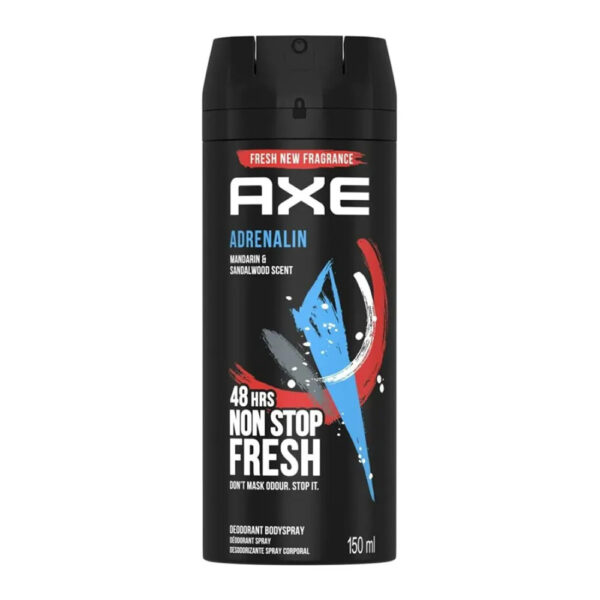 Axe Adrenalin Mandarin & Sandalwood scent 48H Non Stop Fresh 150ml