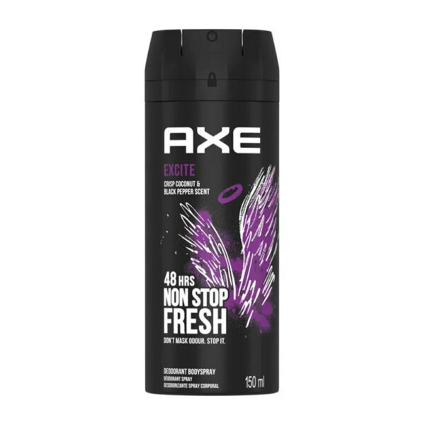 Axe Excite Crisp Coconut & Black Pepper Scent 48H Non Stop Fresh Deodorant Body Spray 150ml