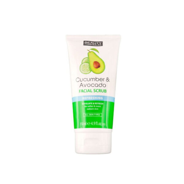Beauty Formulas Cucumber & Avocada Facial Scrub – 150ml