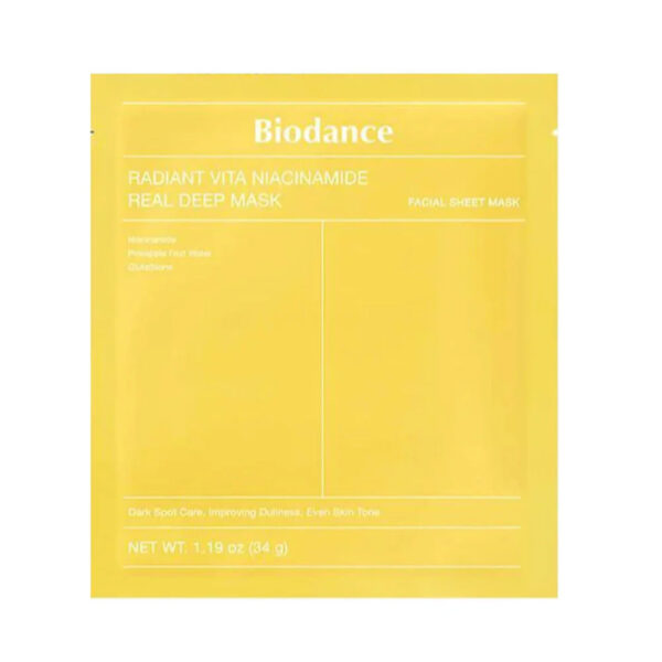 Biodance Radiant Vita Niacinamide Real Deep Mask – 34g