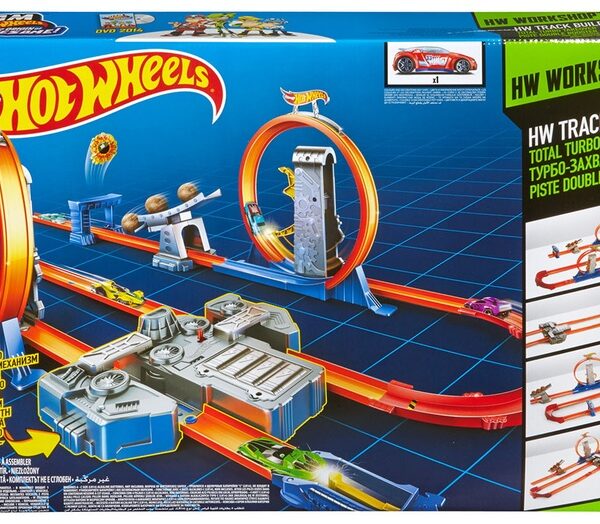 Hot Wheels Track Builder Total Turbo Takeover Track Set