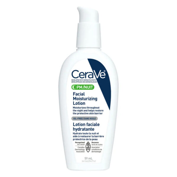 CeraVe PM Ultra Lightweight Facial Moisturizing Lotion, 59ml