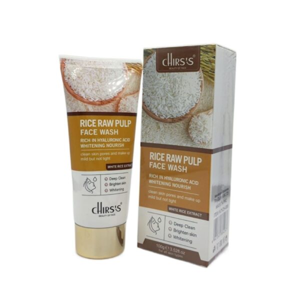 CHIRS’S Rice Raw Pulp Whitening & Nourishing Face Wash – 100ml
