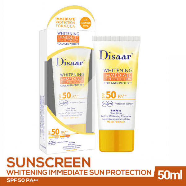 Disaar Sunscreen Whitening Immediate Sun Protection Formula SPF PA++ – 50ml