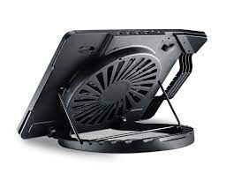 NotePal ErgoStand III Cooling Pad | Silent 230mm Fan | 6 Levels Incline | 4 USB Ports | Black