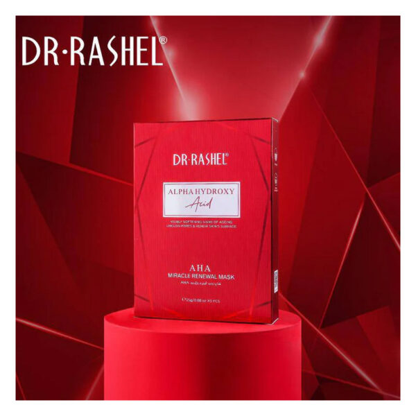 Dr Rashel Alpha Hydroxy Acid AHA Miracle Renewal Mask Sheets Pack of 5