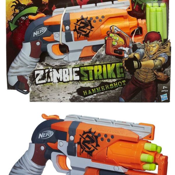 NERF Zombie Strike Hammer Shot Elite Toy Gun