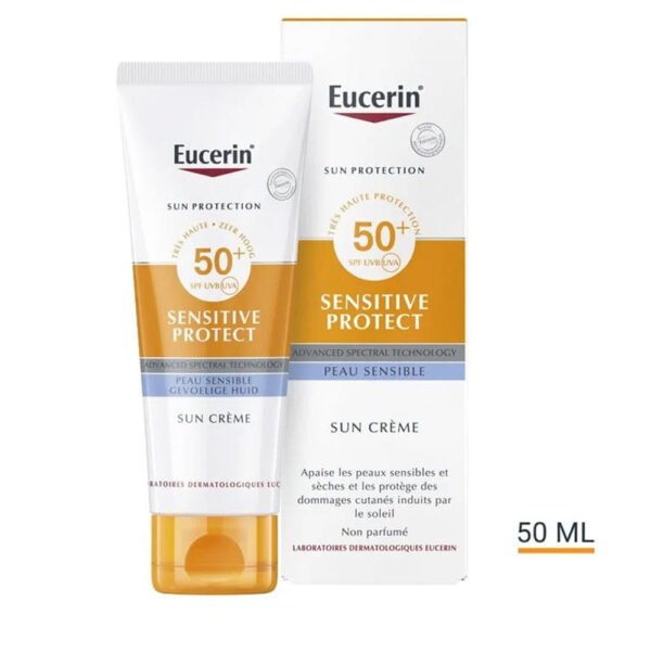Eucerin Sun Protection Sensitive Protect Peau Sensible Cream SPF 50+ 50ml