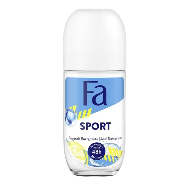 Fa 48 Hours Protection Sport Energizing Fragrance Anti-Transparent Roll On, For Women – 50ml