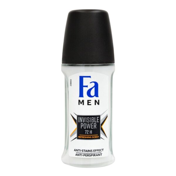 Fa Men 72H Invisible Power Refreshing Scent Roll-On Deodorant, For Men – 50ml