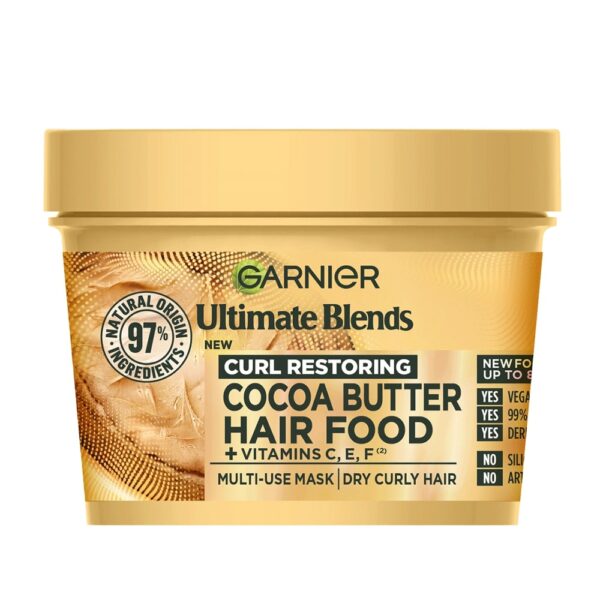 Garnier Ultimate Blends Curl Restoring Cocoa Butter Hair Food 400ml