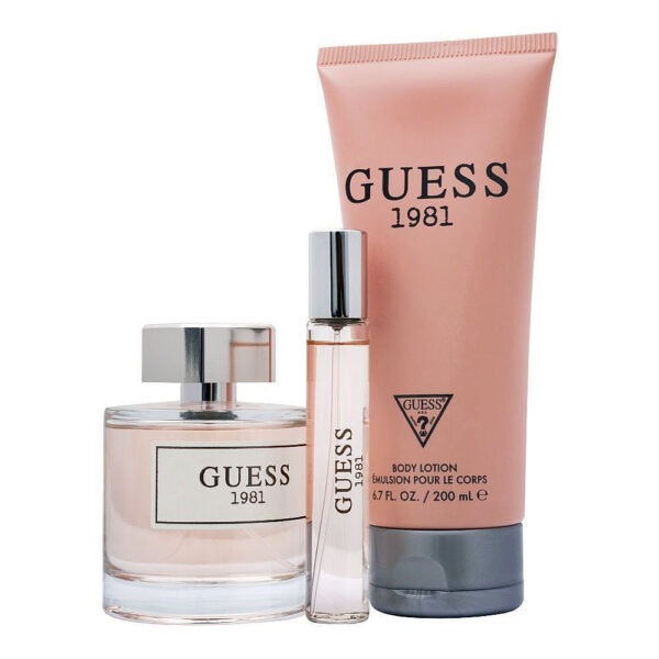 Guess 1981 Eau De Toilette Women 3S Gift Set (EDT 100ml + Body Lotion 200ml +Travel Spray 15ml)