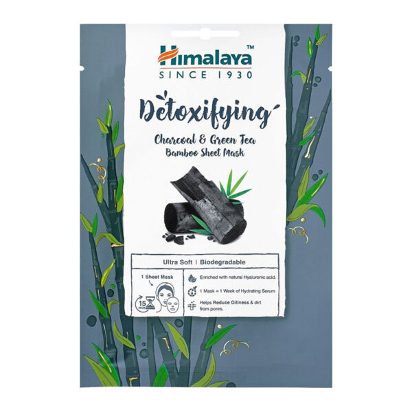 Himalaya Detoxifying Charcoal & Green Tea Bamboo Sheet Face Mask
